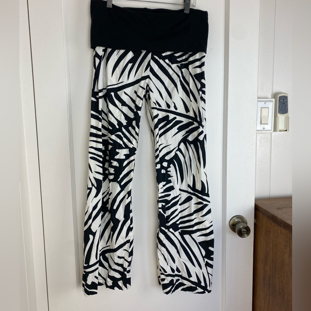 RIX Hawaii Women’s Pull On Fold Over Waist Palazzo Beach Pants size small